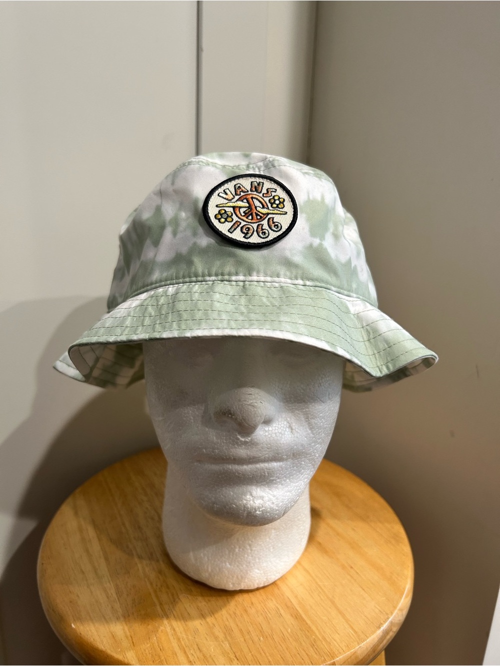 Vans Kids Tie-Dye Bucket Hat - Pale Green & White